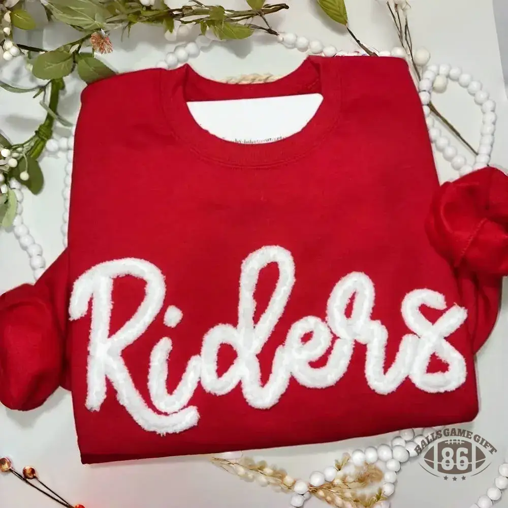 Oversized Team Chenille Embroidered Sweatshirt