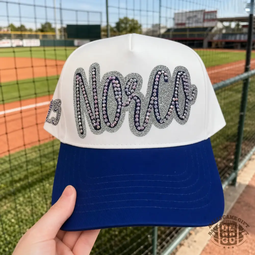 Personalized Bling Trucker Hat | Custom Rhinestone Embroidered Baseball Cap