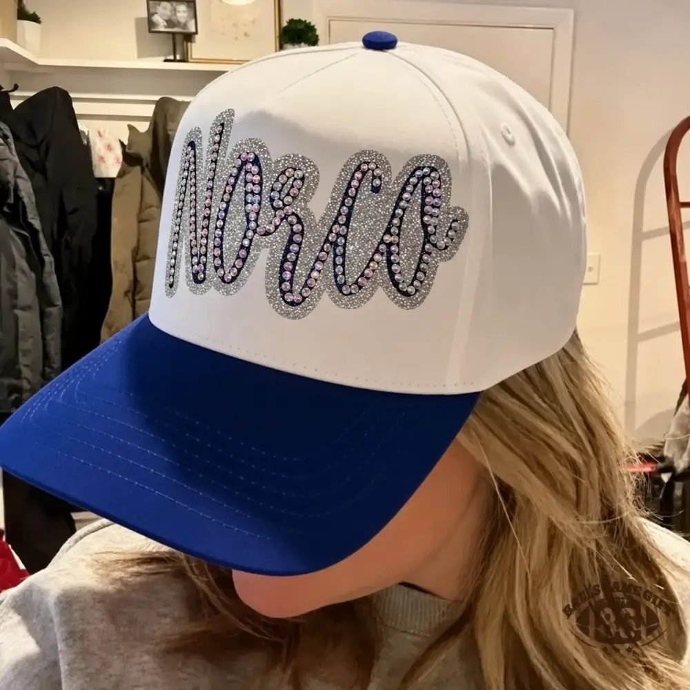 Personalized Bling Trucker Hat | Custom Rhinestone Embroidered Baseball Cap