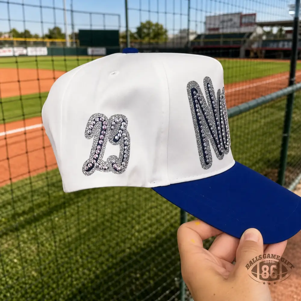 Personalized Bling Trucker Hat | Custom Rhinestone Embroidered Baseball Cap