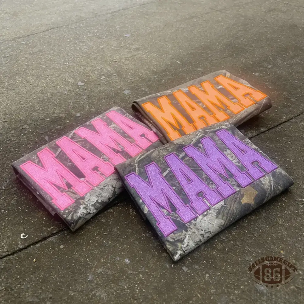 Pamaviva Personalized Camo Glitter Text Mama Shirt Custom Name Hunting Gift for Mom Mothers Day Apparel