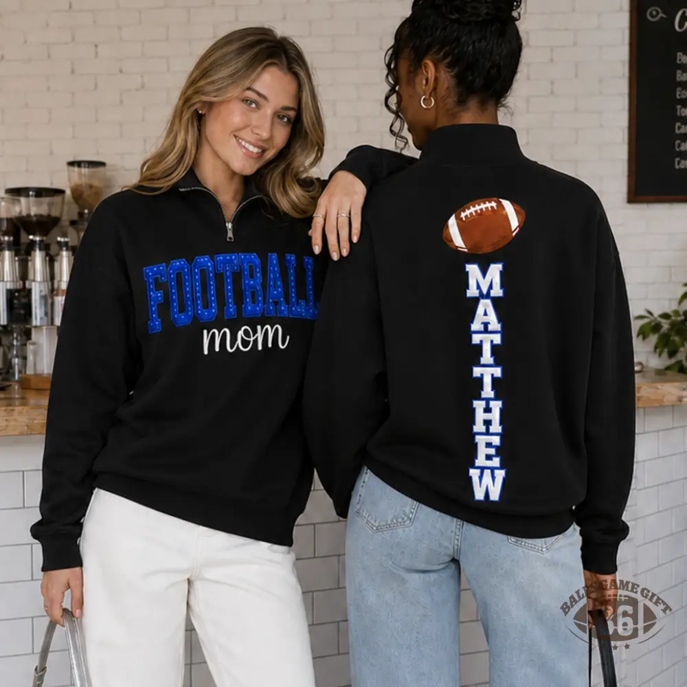 Personalized Cheer Mom Quarter Zip Sweatshirt, Custom Kid Names Glitter Bow Pullover, Embroidered Cheer Mama Tees