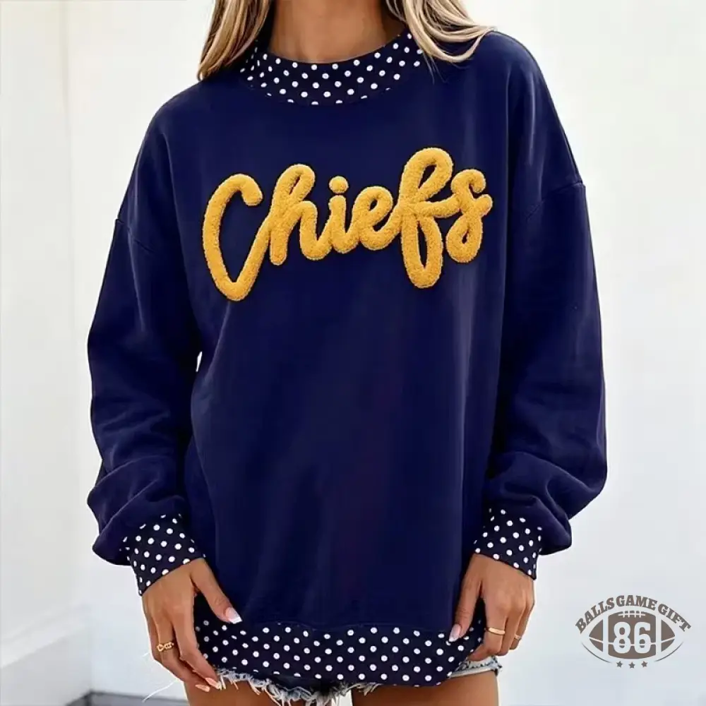 Personalized Chenille College Team Mock Neck Pullover