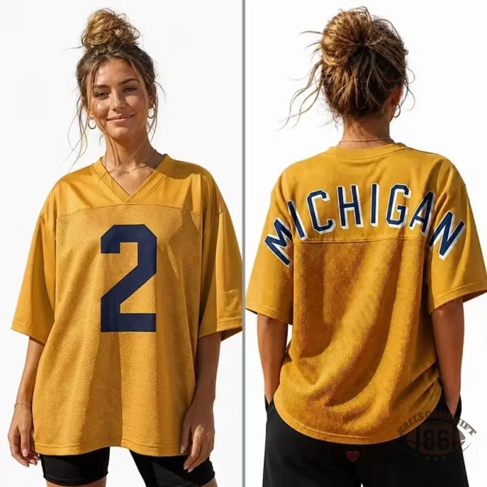 Personalized College Jersey Shirt, Custom Back Name & Number Game Day Top