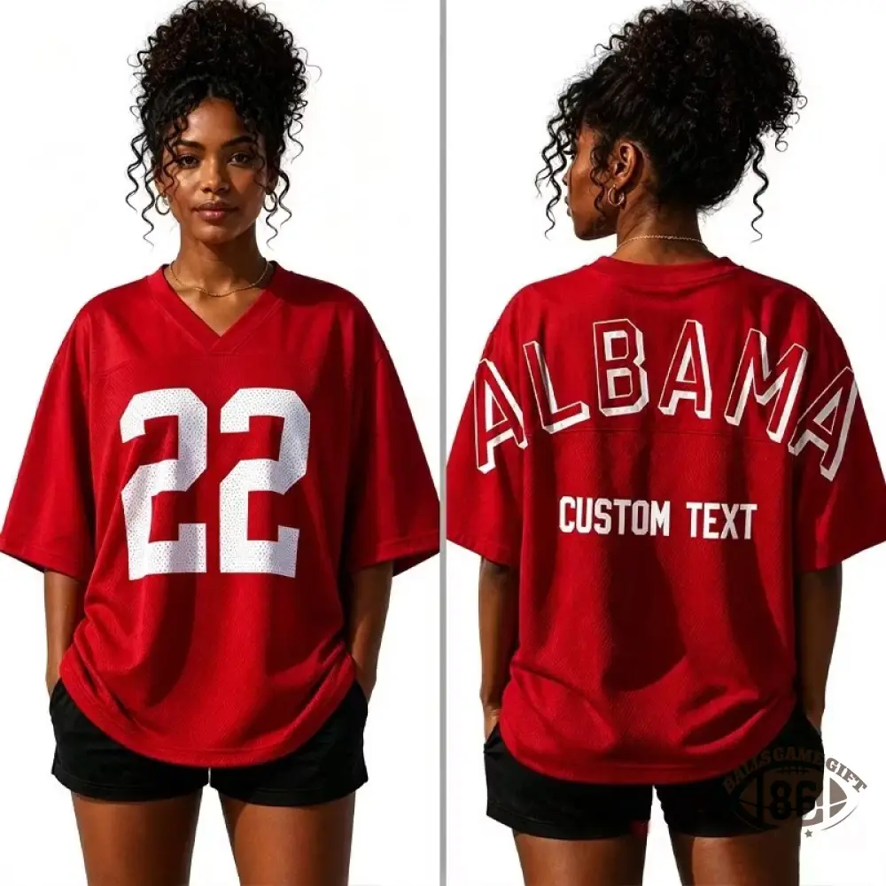 Personalized College Jersey Shirt, Custom Back Name & Number Game Day Top