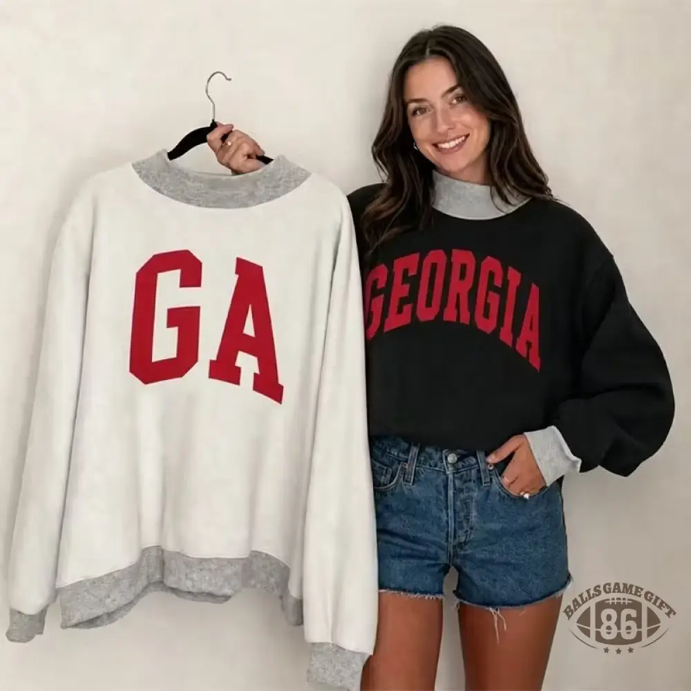 Personalized Custom College Team Game Day Dual Colored Reversible Mock Neck Pullover