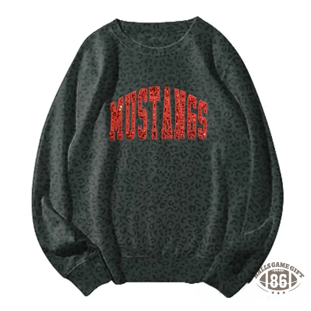 Personalized Custom Sequin Team Name Camo Sweatshirt Embroidered Sequin T-Shirt Hoodie
