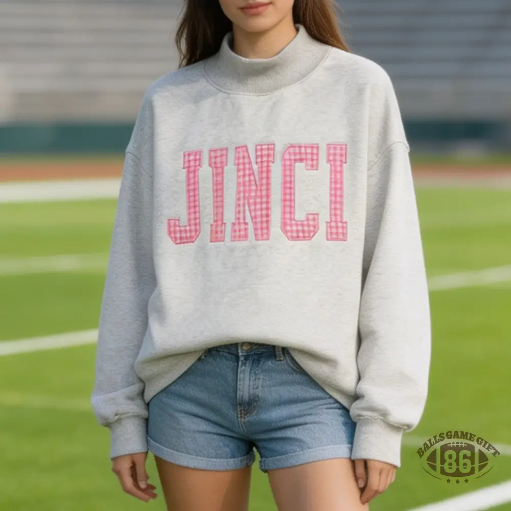 Personalized Embroidered Appliqué Game Day Mockneck | Custom College Team Mascot Sweatshirt