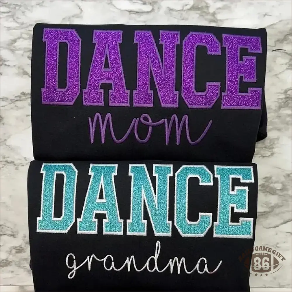 Personalized Embroidered Dance Mom Sweatshirt with Kids Name on Sleeve
