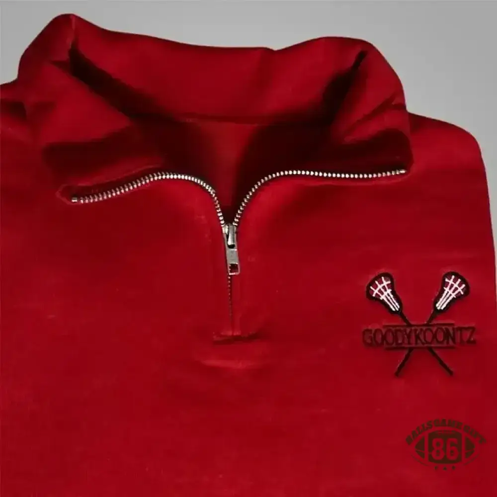 Personalized Embroidered Lacrosse Quarter zip Sweatshirt with Name Custom Lacrosse Mom Pullover