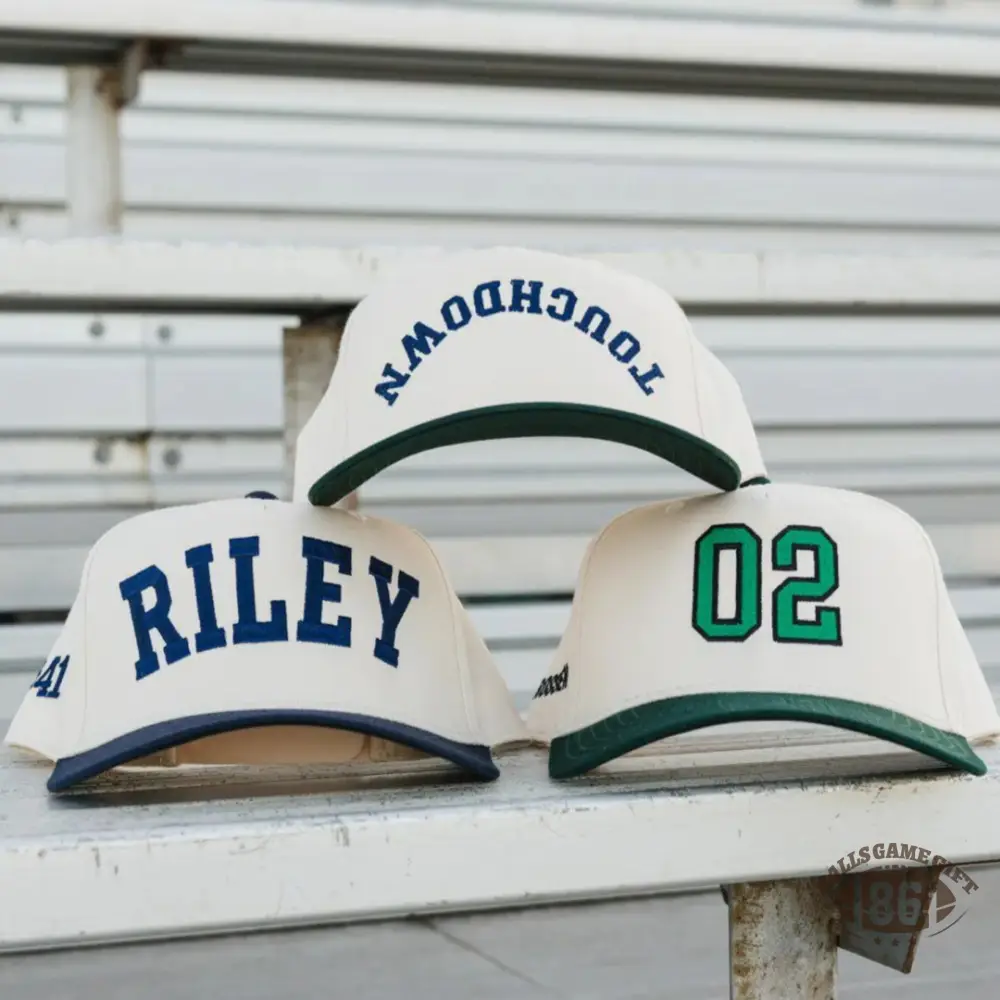 Personalized Embroidered Name & Number Hat for Game Day