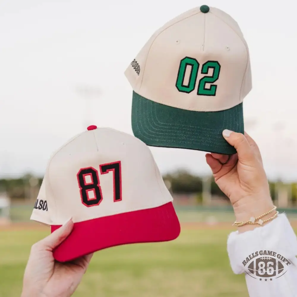 Personalized Embroidered Name & Number Hat for Game Day