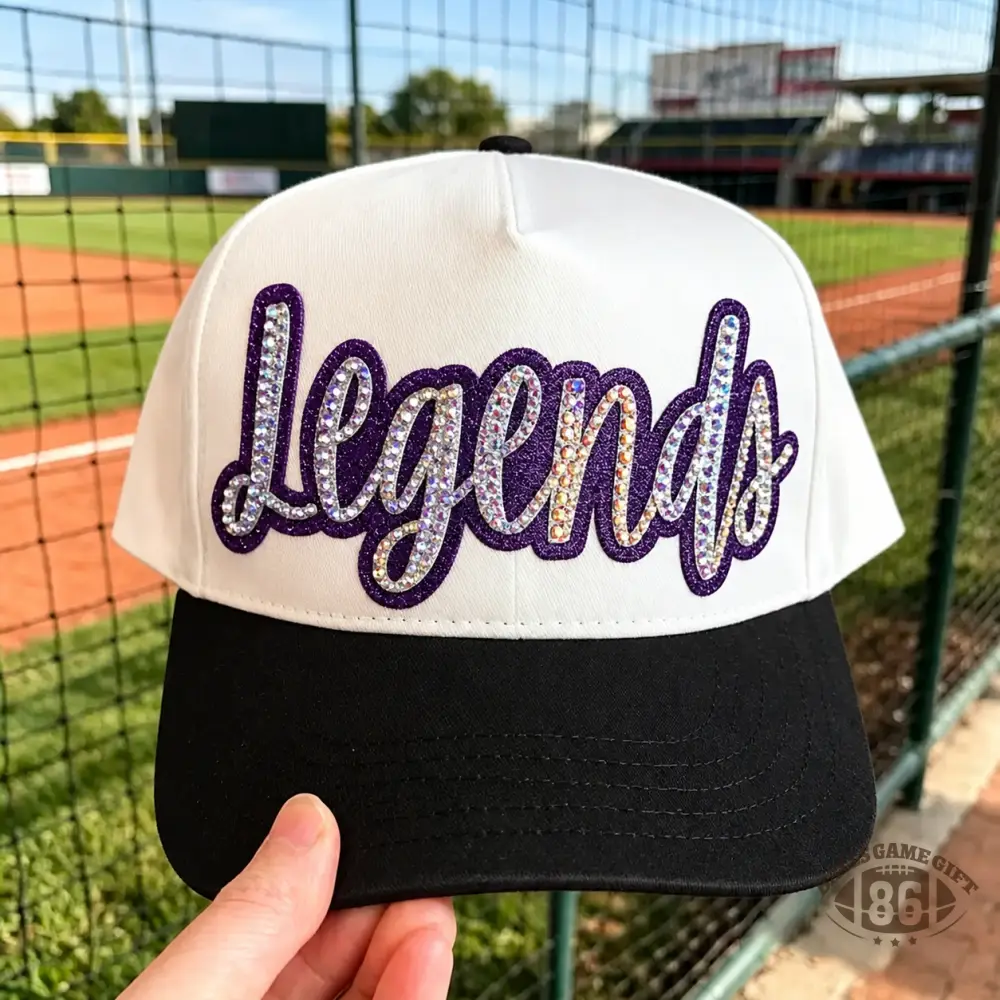 Personalized Rhinestone Script Baseball Cap, Custom Bling Sports Hat, Sparkly Adjustable Trucker Cap, Women's Glitter Gift