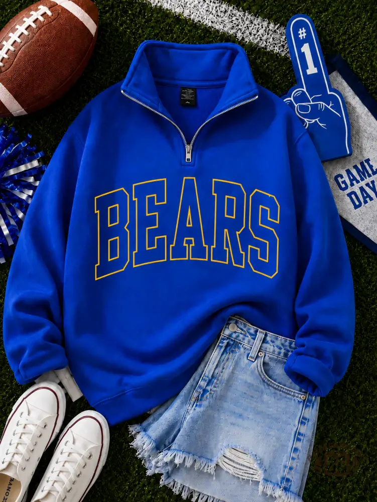 Personalized School Spirit Game Day Quarter Zip