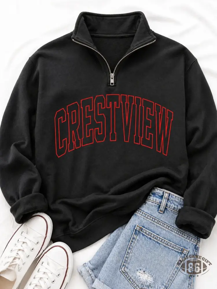 Personalized School Spirit Game Day Quarter Zip