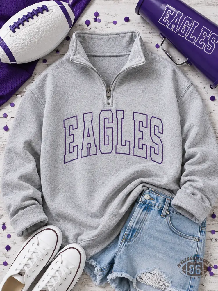 Personalized School Spirit Game Day Quarter Zip