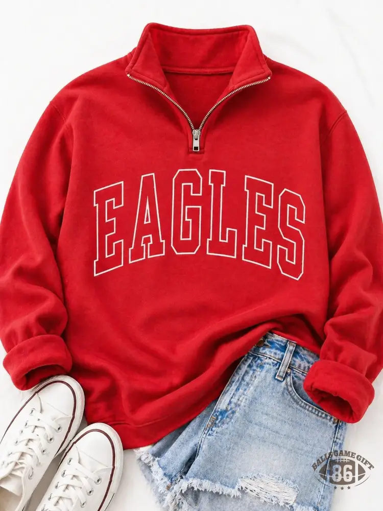 Personalized School Spirit Game Day Quarter Zip