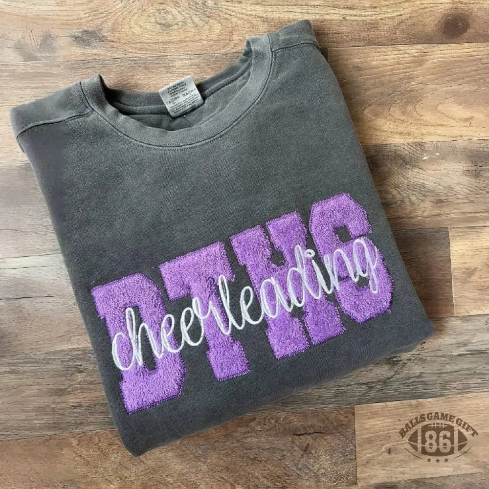 Personalized School Spirit Letter Sweatshirt