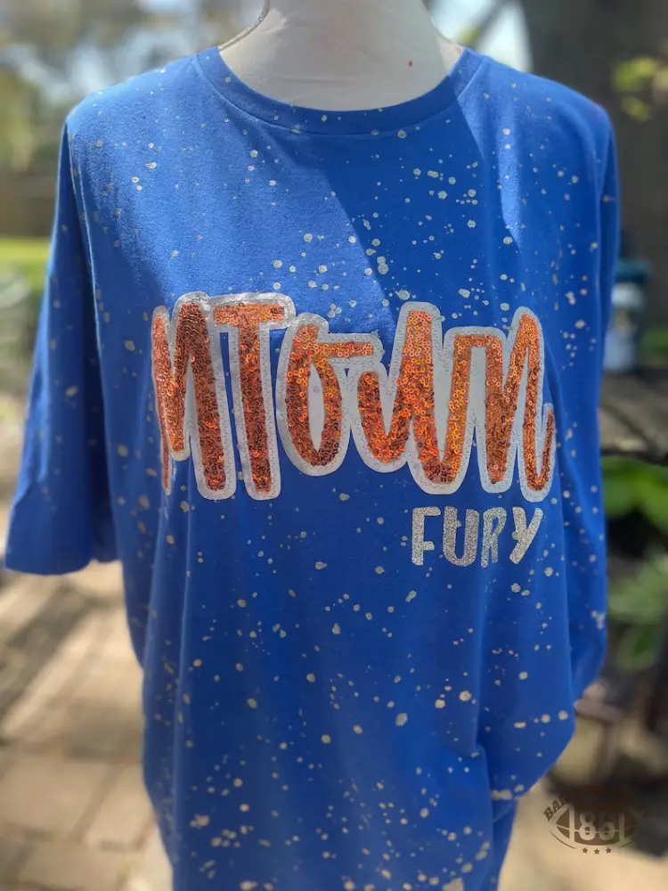 Personalized Team Name Glitter T-Shirt – Custom School Spirit Splatter Tee