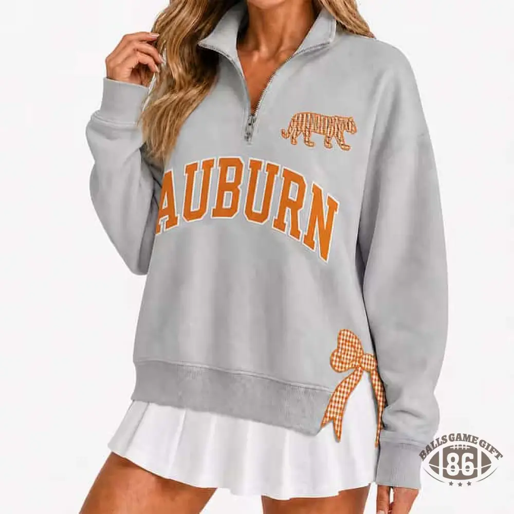 Polka Dot Custom Team  Quarter Zip Pullover, Personalized Game Day Mascot Logo & Butterfly Side Detail Sweatshirt