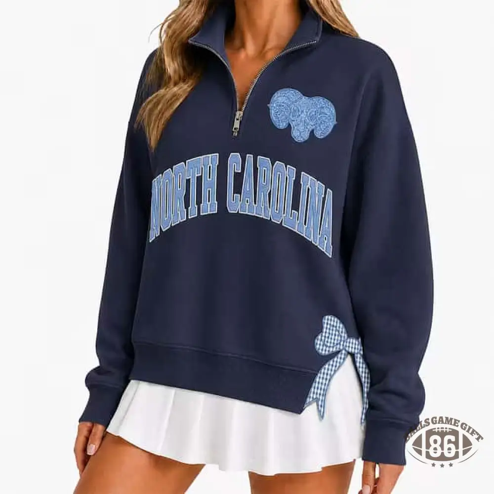 Polka Dot Custom Team  Quarter Zip Pullover, Personalized Game Day Mascot Logo & Butterfly Side Detail Sweatshirt
