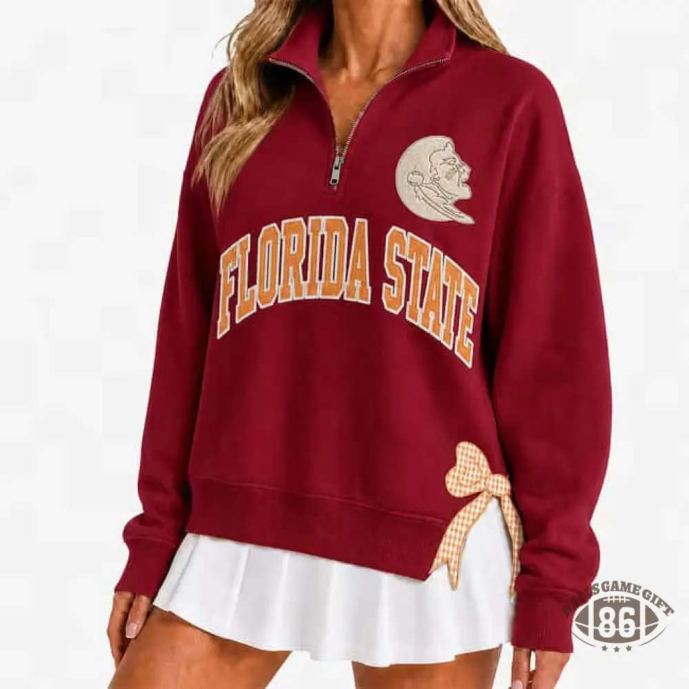 Polka Dot Custom Team  Quarter Zip Pullover, Personalized Game Day Mascot Logo & Butterfly Side Detail Sweatshirt