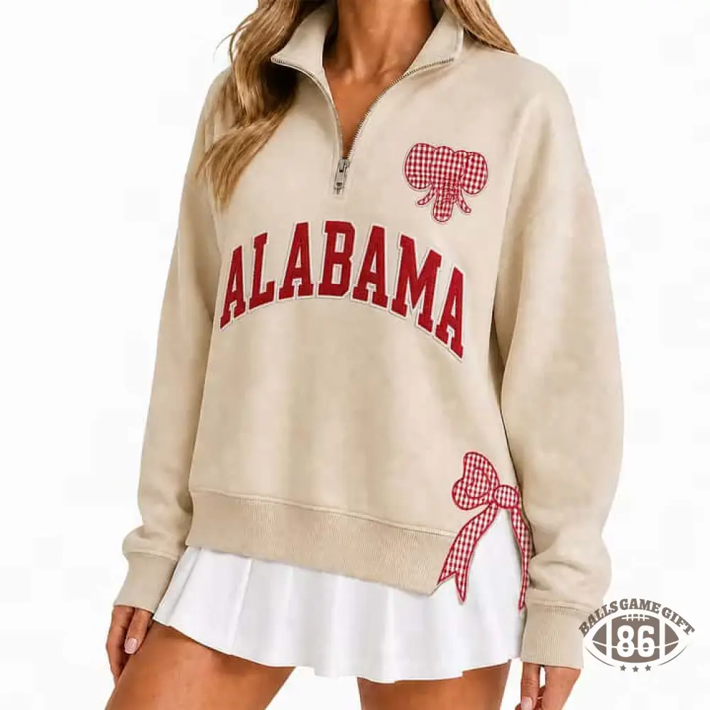 Polka Dot Custom Team  Quarter Zip Pullover, Personalized Game Day Mascot Logo & Butterfly Side Detail Sweatshirt