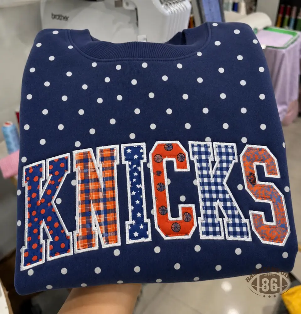 Preppy College Letter Patch Sweatshirt, Casual Polka Dot Oversized Crewneck for Women