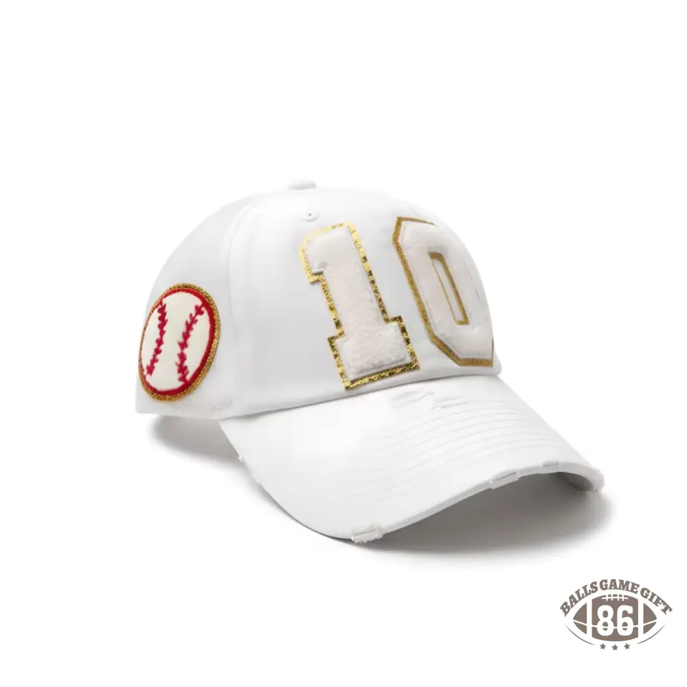 Preppy Custom Varsity Number Sport Patch Distressed Mesh Baseball Trucker Cap