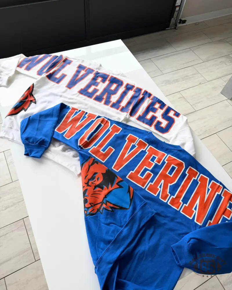 Retro School Spirit Sweatshirt – Oversized Varsity Style Top