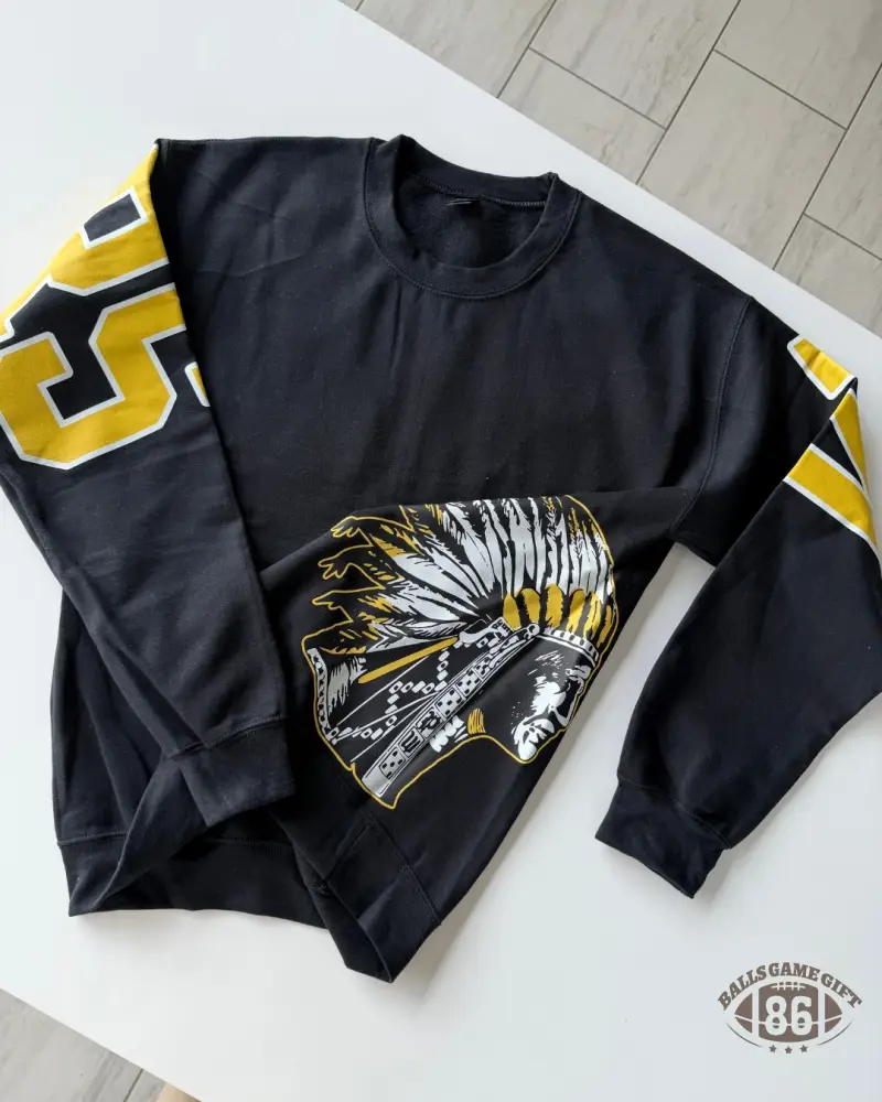 Retro School Spirit Sweatshirt – Oversized Varsity Style Top