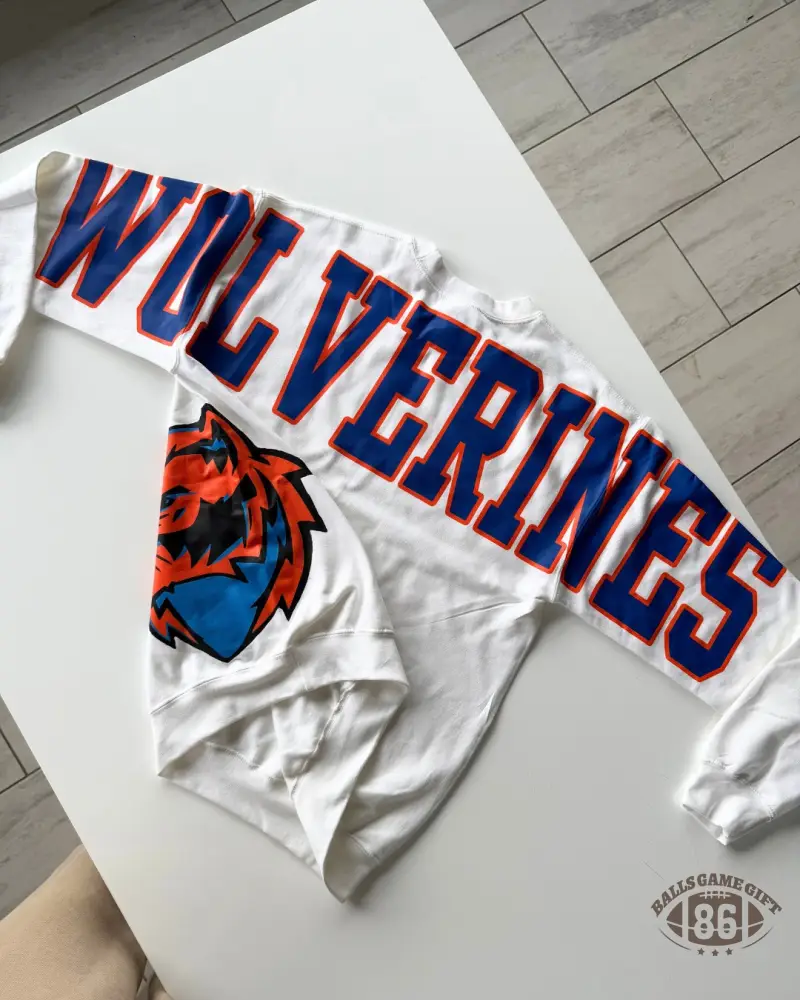 Retro School Spirit Sweatshirt – Oversized Varsity Style Top