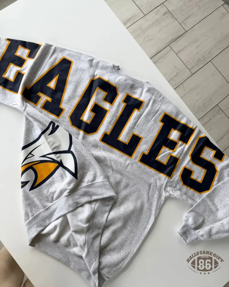 Retro School Spirit Sweatshirt – Oversized Varsity Style Top