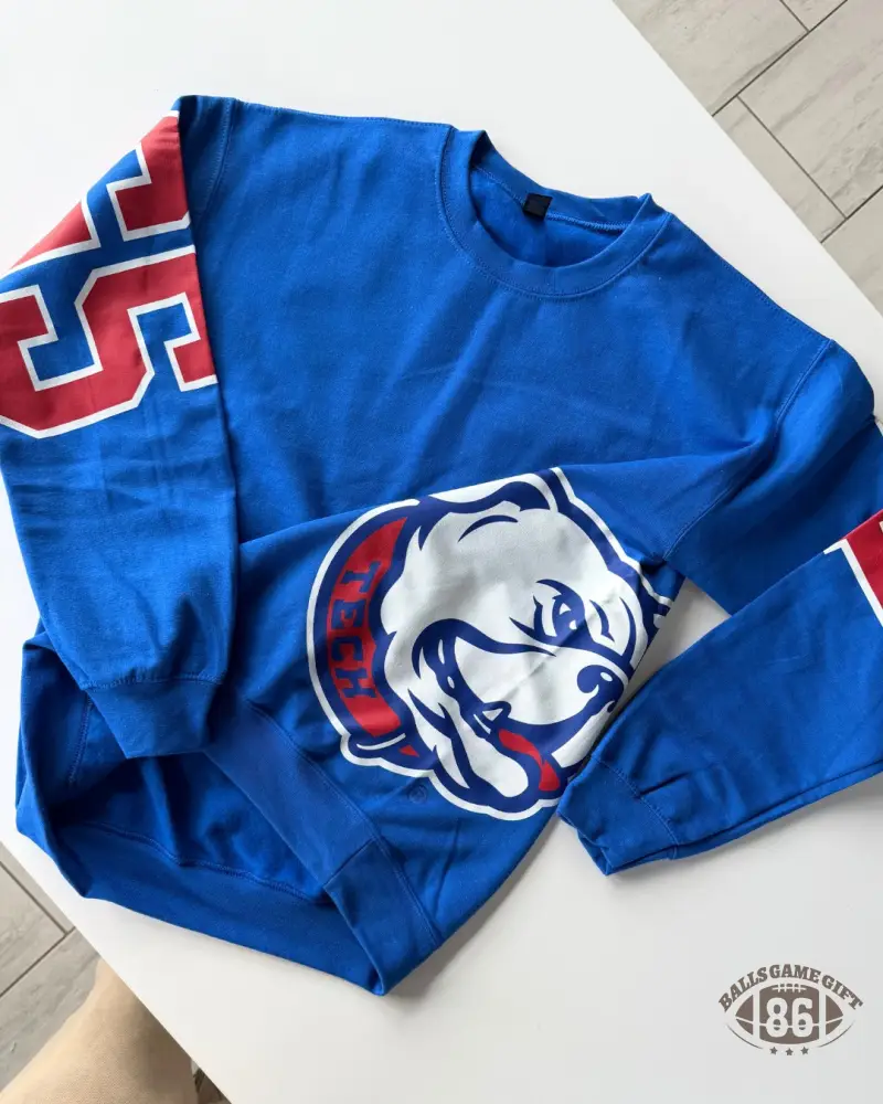 Retro School Spirit Sweatshirt – Oversized Varsity Style Top