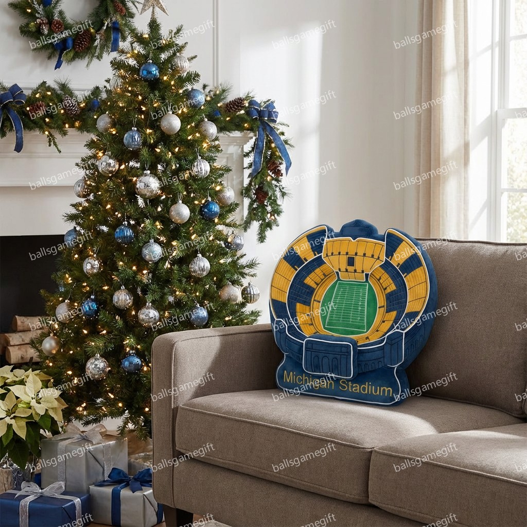 Michigan Stadium Plush Pillow
