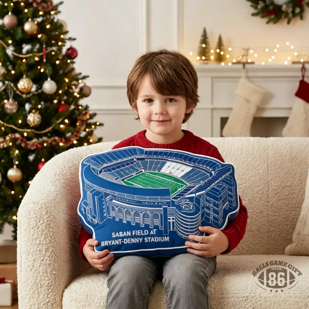 Saban Field At Bryant Denny Stadium Plush Pillow