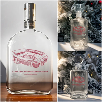 Saban Field at Bryant-Denny Stadium - Alabama Crimson Tide Whiskey Bottles