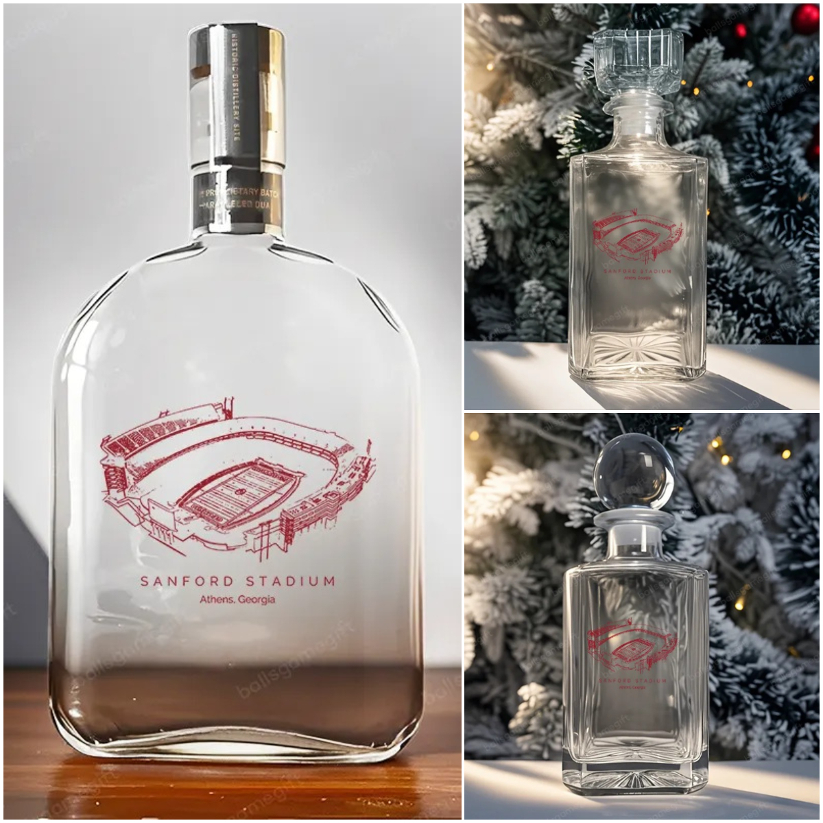 Sanford Stadium - Georgia Bulldogs Whiskey Bottles