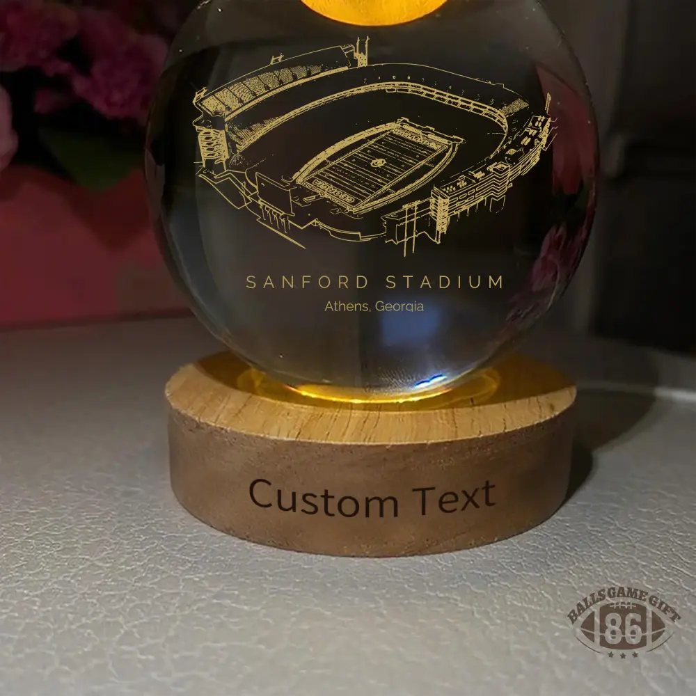 Sanford Stadium 3D Spherical Crystal Ball Lamp