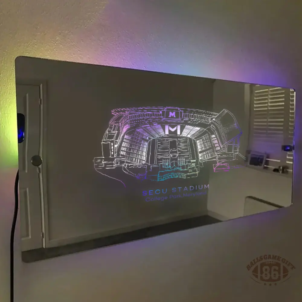 SECU Stadium Mirror Light-Gifts For Sports Lovers、Maryland Terrapins