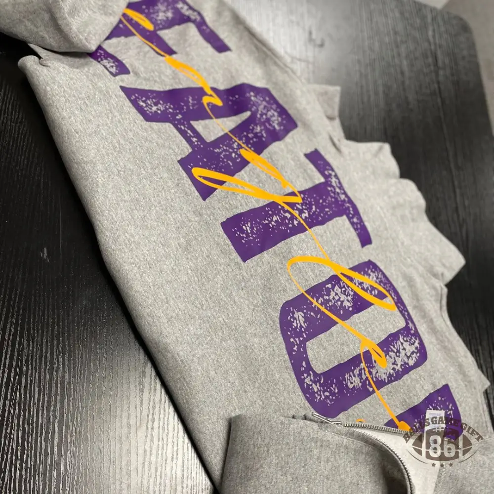 Solid Custom Back Print Sweatshirt For Sports Fans
