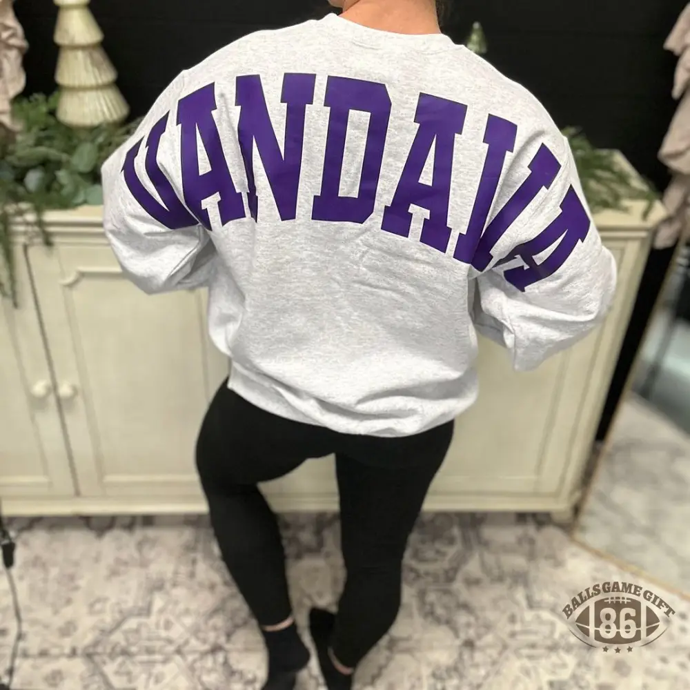Solid Custom Back Print Sweatshirt For Sports Fans