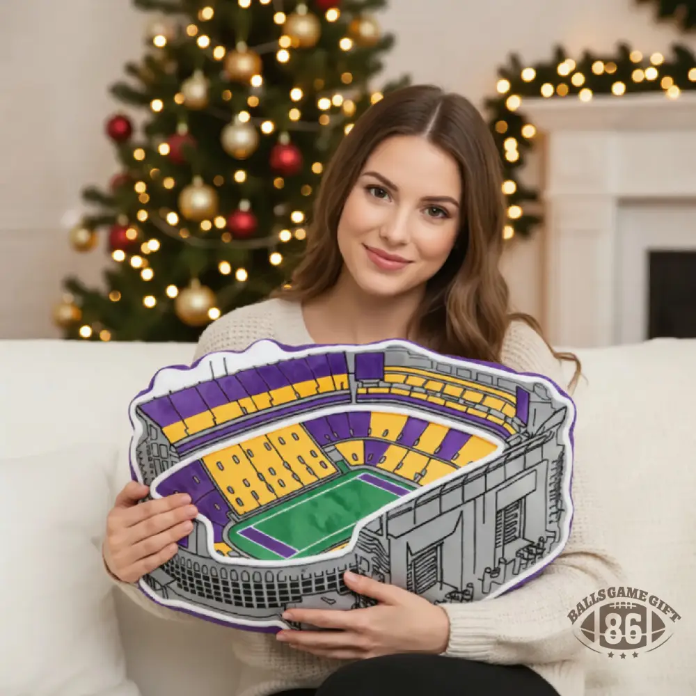 Tiger Stadium Plush Pillow
