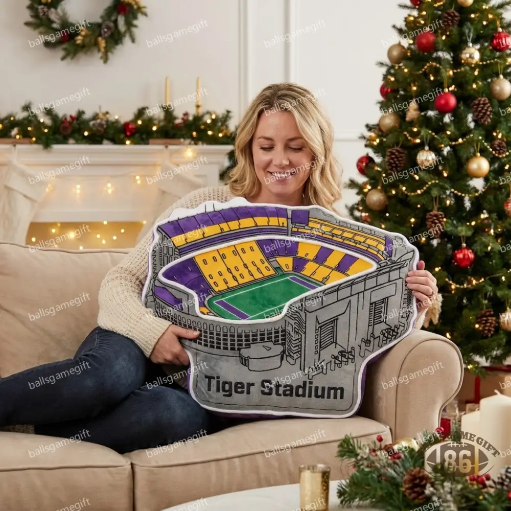 Tiger Stadium Plush Pillow