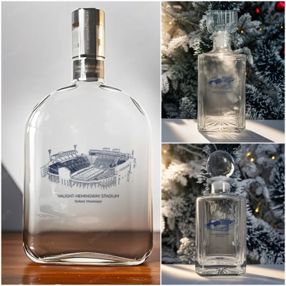 Vaught–Hemingway Stadium - Ole Miss Rebels Whiskey Bottles