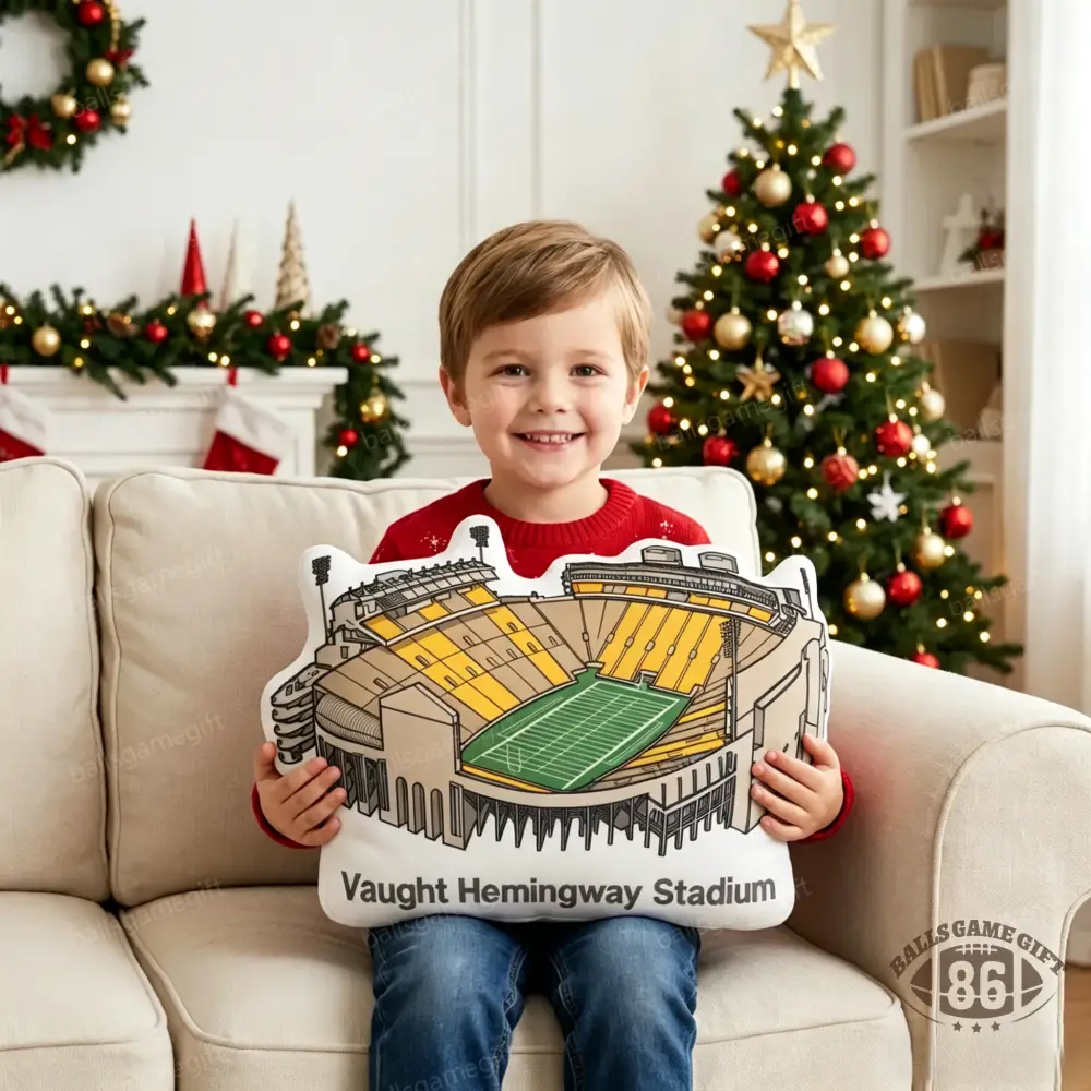 Vaught-Hemingway Stadium Plush Pillow