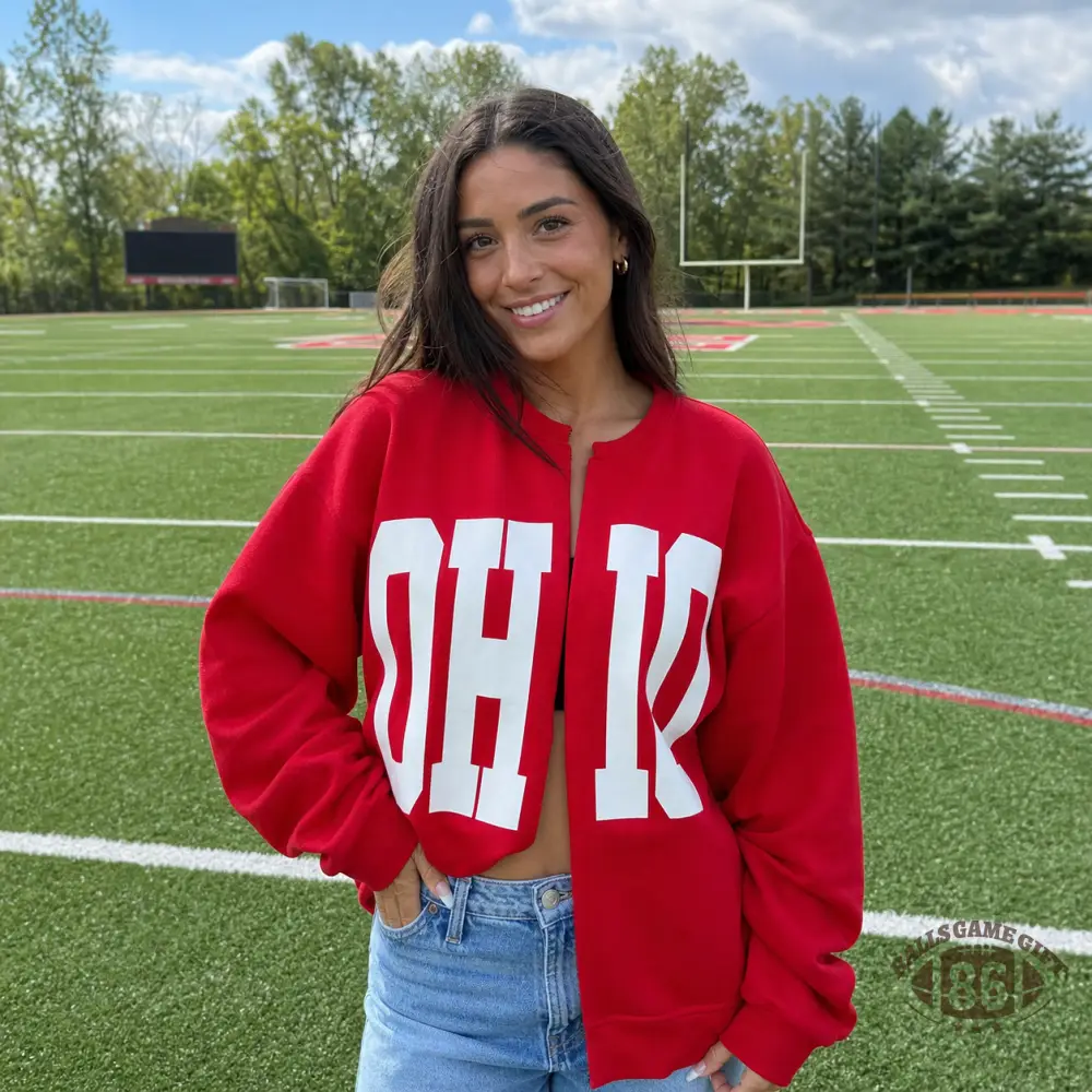 Vintage Oversized Split Letter Print Casual Cut‑Open College Sweatshirt Top