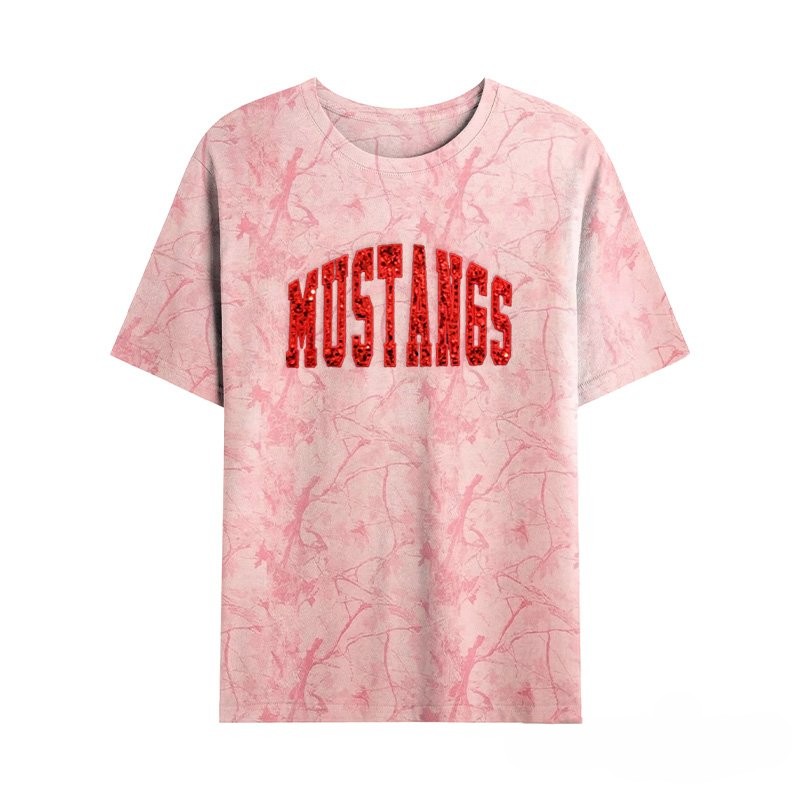 Personalized Custom Sequin Team Name Camo Sweatshirt Embroidered Sequin T-Shirt Hoodie