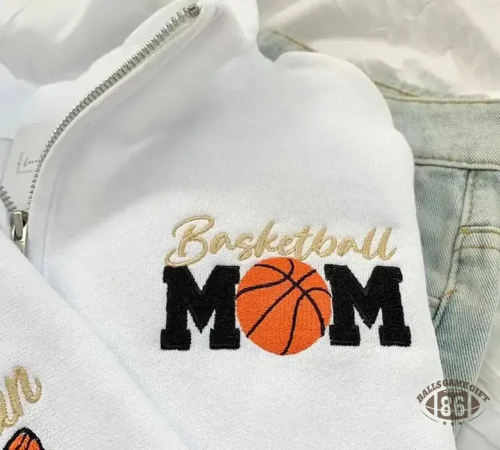 Personalized Basketball Mom Quarter Zip Sweater Gift for Team Mom Sweatshirt