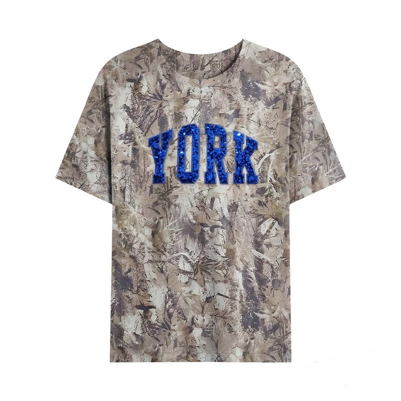 Personalized Custom Sequin Team Name Camo Sweatshirt Embroidered Sequin T-Shirt Hoodie